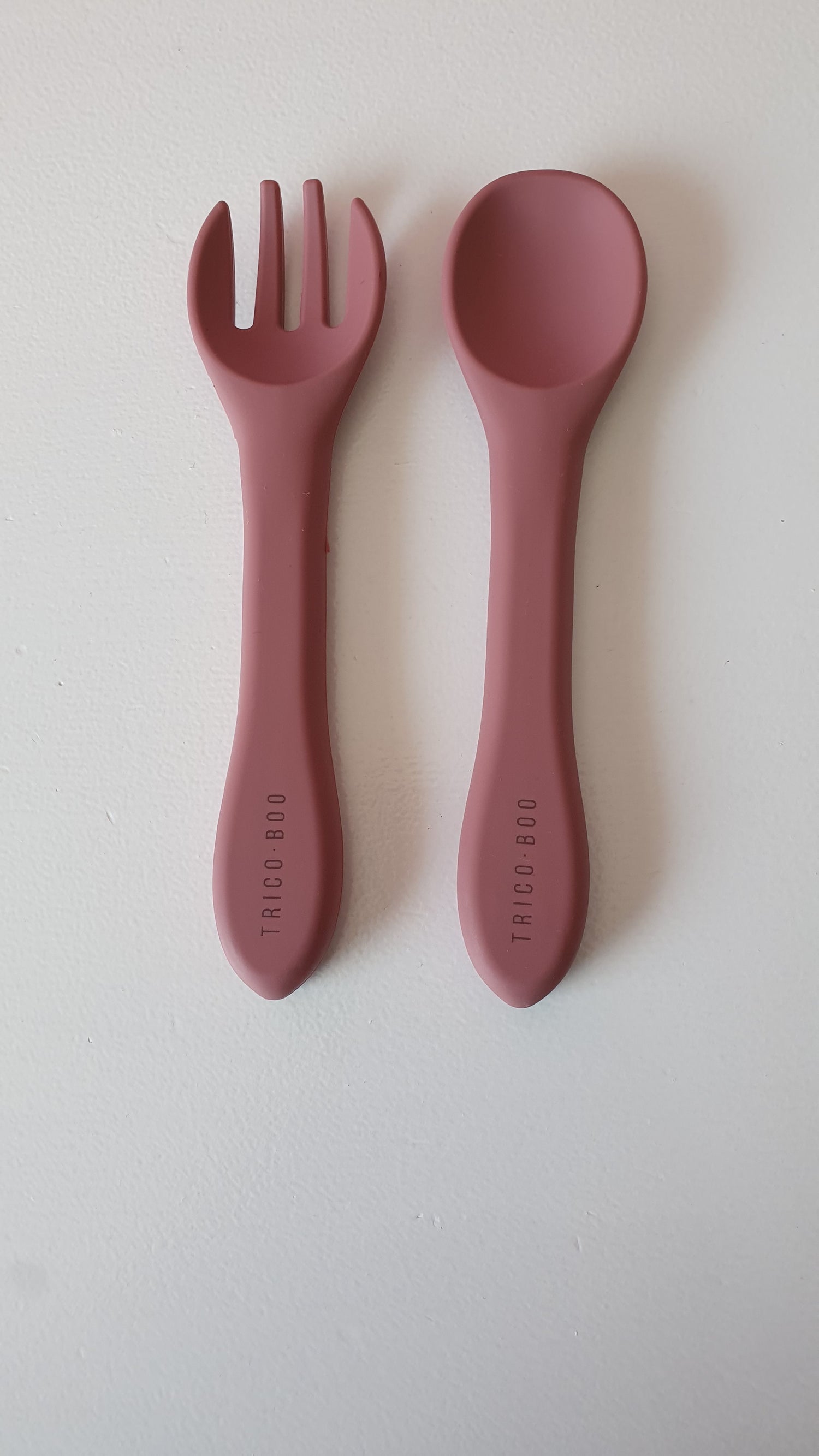 My 1st Spoon + Fork  CORAL PINK – Pippeta