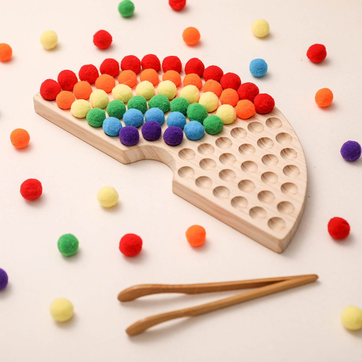 Rainbow Board Wooden Toys Color Sorting